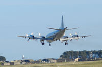 161765 @ EGQL - VP-62 Orion landing on runway 09 after a joint warrior sortie - by Mike stanners