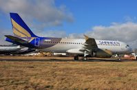 EI-EUL @ EGHH - Departs after respray into Shaheen colours - by John Coates