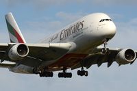 A6-EDH @ EGLL - Emirates A380 clos-up at LHR - by FerryPNL