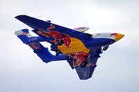 G-CVIX @ EGDY - Here in Red Bull colours. It now flies in Fleet Air Arm colours again. - by Howard J Curtis