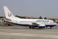 VP-BPF @ LIRP - Orenair, awaiting pax. - by Howard J Curtis