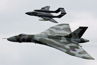 G-VLCN @ EGDY - In formation with Sea Vixen G-CVIX. - by Howard J Curtis