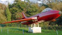 XJ690 @ EGHH - Unmarked, a composite with a Danish two-seater. Preserved outside the hangars where the musuem was originally located. - by Howard J Curtis