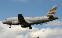 G-EUPA @ EGLL - BA A319 in special Oympic colours, the dove. - by FerryPNL