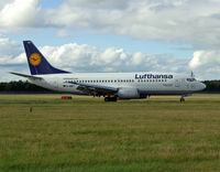 D-ABET @ EGPH - Lufthansa B737-300 arrives at EDI From FRA - by Mike stanners