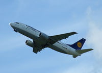 D-ABEU @ EGPH - Lufthansa 965 departs runway 24 for FRA - by Mike stanners