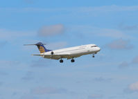 D-AFKC @ EGPH - Contact air Fokker 100 on finals for runway 06 - by Mike stanners