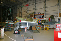 G-SPIT @ EGSU - Painted as MV268/JE-J. Minus engine. - by Howard J Curtis
