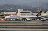 9V-SGB @ KLAX - Airbus A340-500 - by Mark Pasqualino