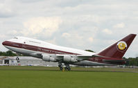 VP-BAT @ EGHH - Our resident 747SP, on take-off. - by Howard J Curtis