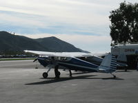 N90067 @ SZP - 1946 Cessna 140, Continental C90 90 Hp upgrade, respotting the aircraft - by Doug Robertson