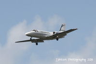 N466SG @ KMCO - Cessna Citation Bravo (N466SG) arrives at Orlando International Airport following a flight from La Aurora International Airport - by Donten Photography
