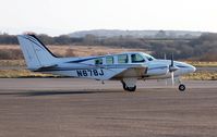 N678J @ EGFH - Visiting Beech Baron. - by Roger Winser