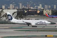 N527AS @ KLAX - Boeing 737-800 - by Mark Pasqualino