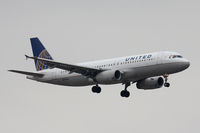 N444UA @ DFW - United Airbus landing at DFW Airport