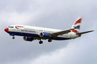 G-DOCX @ EHAM - British Airways Boeing B737-436 final aproach