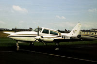 G-BEMA @ CAX - Cessna 310R visiting Carlisle in the Summer of 1978. - by Peter Nicholson