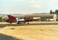 08 @ EGQS - J-35Oe Draken, callsign Dragon 1, of the Austrian Air Force's Fliegerregiment 2 in action at the 2003 RAF Leuchars Airshow. - by Peter Nicholson