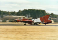 08 @ EGQL - J-35Oe Draken, callsign Dragon 1, of the Austrian Air Force's Fliegerregiment 2 in action at the 2003 RAF Leuchars Airshow. - by Peter Nicholson