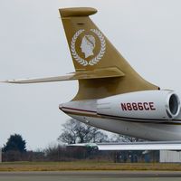 N886CE @ EGGW - 2006 Dassault FALCON 2000EX, c/n: 79 at Luton - by Terry Fletcher