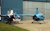 G-SBUT @ EGTB - Ex: G-BXMT > G-SBUT - Originally owned to, Southwest Helicharter Ltd in October 1997 as G-BXMT and currently with, Heli Air Ltd since November 2004 as G-SBUT. De-registered and cancelled by the CAA June 2009 - by Clive Glaister