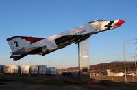 66-0319 - F-4E Phantom II in T-birds colors at a VFW Hall in Athens TN - by Florida Metal