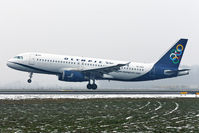 SX-OAQ @ LOWL - Olympic Air Airbus A320-232 landing in LOWL/LNZ
