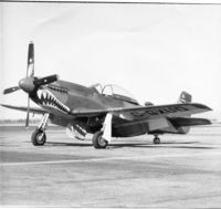 C-GXUO @ KBIL - P-51D stopping at KBIL in the summer of 1982 or 1983. - by Daniel Ihde