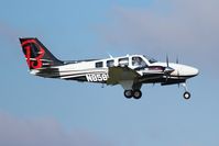N858EU @ EGSH - About to touch down. - by Graham Reeve