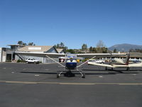 N7043M @ SZP - 1958 Cessna 175 SKYLARK, Franklin 6A&6V335 220 Hp conversion from original geared Continental GO-300 175 Hp, and taildragger conversion, prop - by Doug Robertson