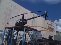 N178EP - R22 in private helipad - by N178EP