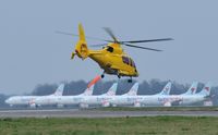 OO-NHT @ EGSH - Leaving above the nursery ! - by keithnewsome