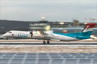 LX-LGE @ EDDR - DHC-8-402Q, - by Jerzy Maciaszek