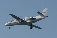 CS-DDV @ EGCC - 1988 Cessna S550, c/n: S550-0147 at Manchester - by Terry Fletcher