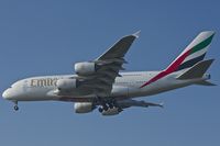 A6-EDQ @ EGCC - 2011 Airbus A380-861, c/n: 080 at Manchester - by Terry Fletcher