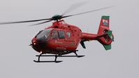 G-WASN @ EGFH - Resident Wales Air Ambulance helicopter (Helimed 57) responding to a call out. - by Roger Winser