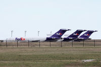 N491FE @ AFW - FedEx 727 at Fort Worth Alliance Airport