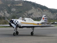 N6294D @ SZP - 1983 Yakovlev YAK 52, Vedeneev (Ivchenko) M-14P 360 Hp radial, taxi back after landing 22 - by Doug Robertson