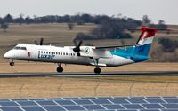 LX-LGN @ EDDR - moments prior touchdown RW27 - by Friedrich Becker