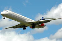 LN-ROA @ ESSA - Scandinavian Airlines MD-90-30 approaching Stockholm Arlanda airport, Sweden.
