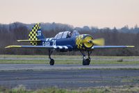 G-OUGH @ EGFH - Resident Yak-52. - by Roger Winser