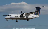 N838CA @ BWI - Nose angle view on final to 33L