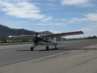 N233N @ SZP - 1956 DeHavilland (Canada) DHC-2 Mk 1 BEAVER, Baron MK2000 Special Edition, P&W R-985 Wasp Jr. 450 Hp radial, stopped for transient spotting - by Doug Robertson