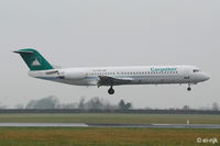 YR-FKB @ EIDW - Landing Rwy 10 at Dublin, bringing in French rugby supporters.