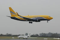 F-GZTD @ EIDW - Landing Rwy 10 at Dublin, bringing in French rugby supporters.