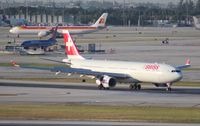 HB-JHG @ MIA - Swiss A330 - by Florida Metal