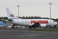 G-PJPJ @ EGHH - Palmair's newly delivered 737, 'The Spirit of Peter Bath'. - by Howard J Curtis
