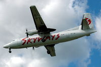 SE-LIR @ ESSA - Skyways Fokker 50 approaching Stockholm Arlanda airport, Sweden. - by Henk van Capelle