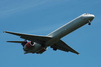OY-KIL @ ENGM - SAS MD-90-30 approaching Oslo Gardemoen airport, Norway. - by Henk van Capelle
