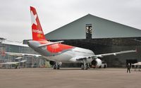 D-ALAB @ EGHH - Exiting paintshop after respray - by John Coates
